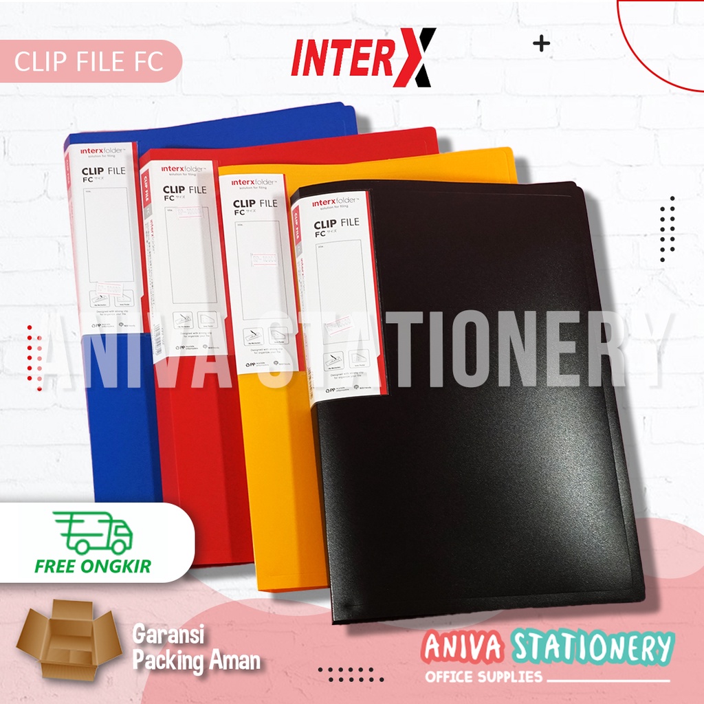 

INTERX CLIP FILE MAP JEPIT BESI PLASTIK TEBAL F4 FOLIO TIDAK PERLU DILUBANGI