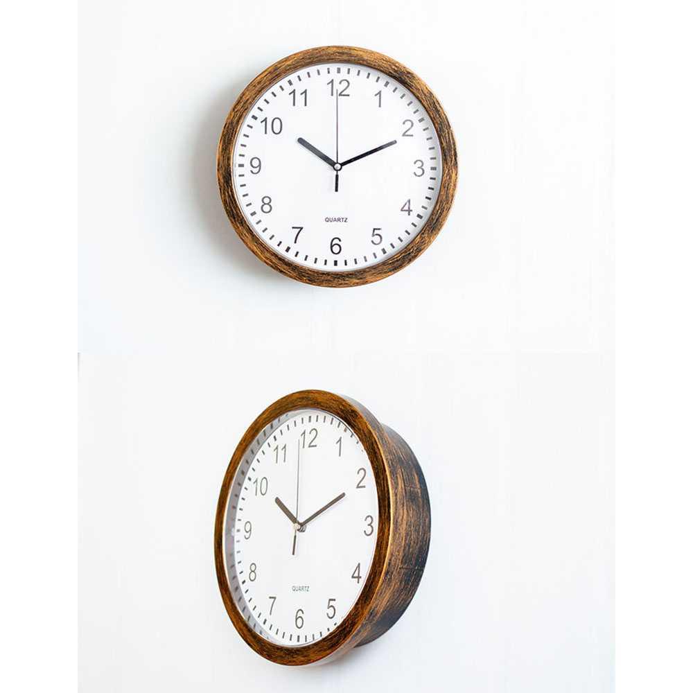 Jam Dinding Besar Bulat Vintage 25cm with Hidden Storage Box - OTYLHG544