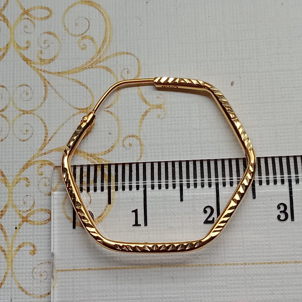 Anting Jipsi Emas 17K - 1.5 Gr Kadar 750 - 4464