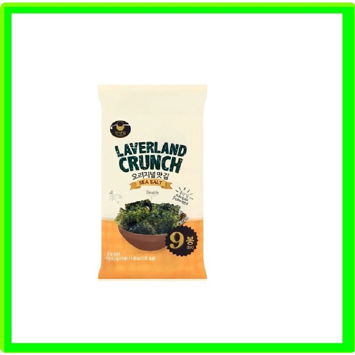 

Laverland seaweed korea by manjun/ rumput laut snack sea salt