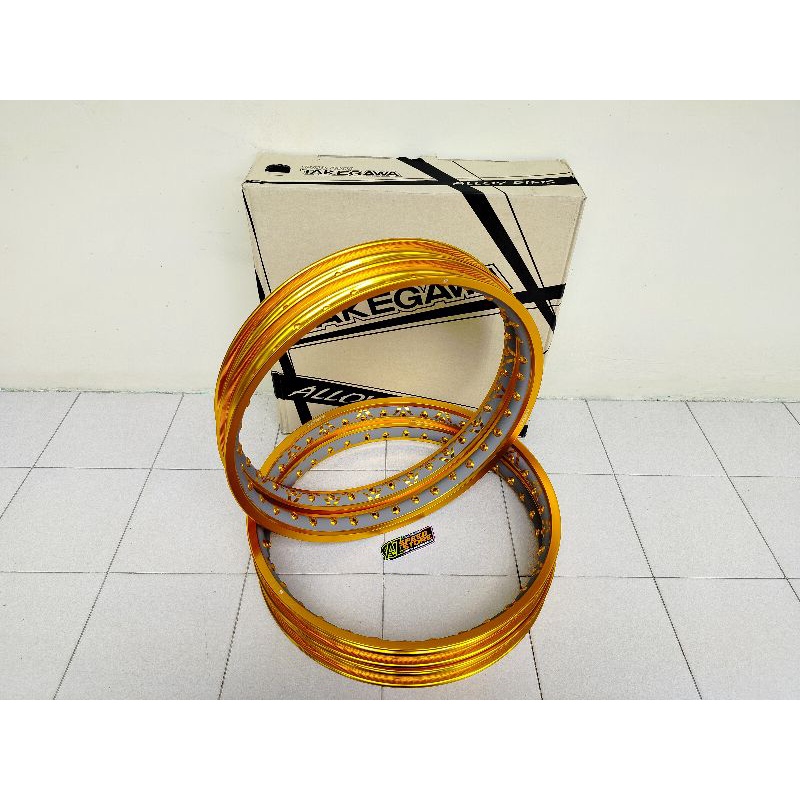 Velg Pelek Jari Jari Takegawa Thailand Jinfei Jinfai Jinfey Vline Twotone Ring 17 Ukuran 120 140