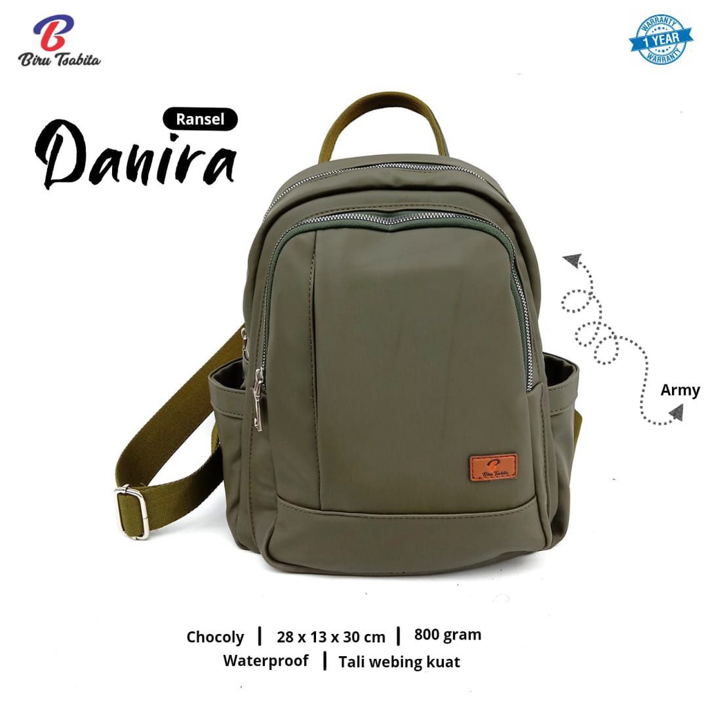 RANSEL HIRA BY BIRU TSABITA / RANSEL DANIRA BIRU TSABITA / TAS WANITA ANTI AIR