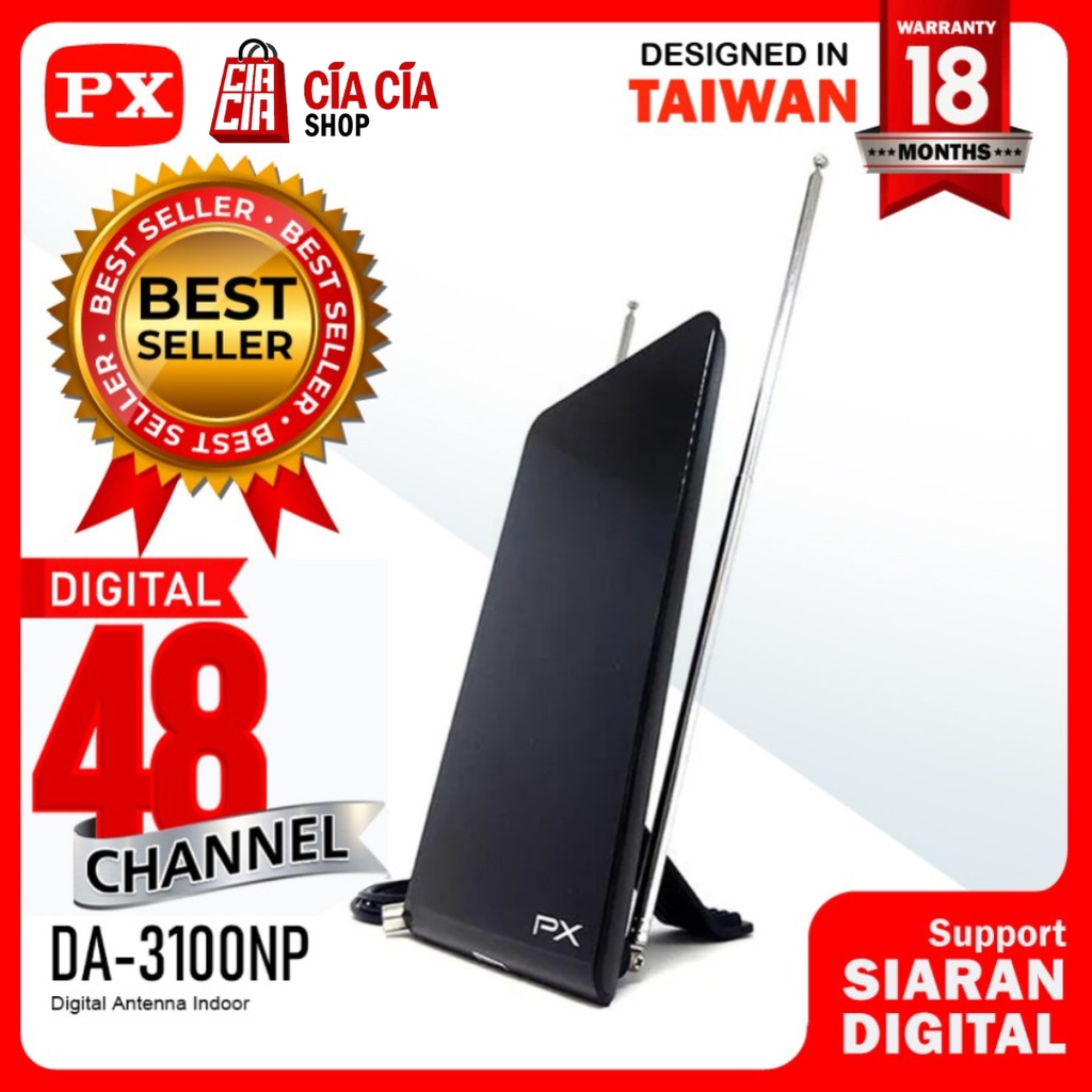 Antena TV Indoor PX DA-3100NP Digital TV DVB-T2 (Garansi 18 bulan)