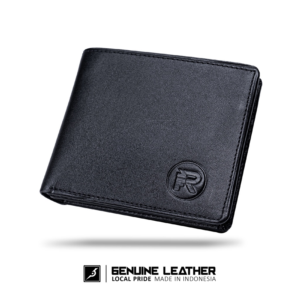 Dompet Pria Laki Cowok Kulit Asli JFR Jennifer Wallet 3DNF Hitam