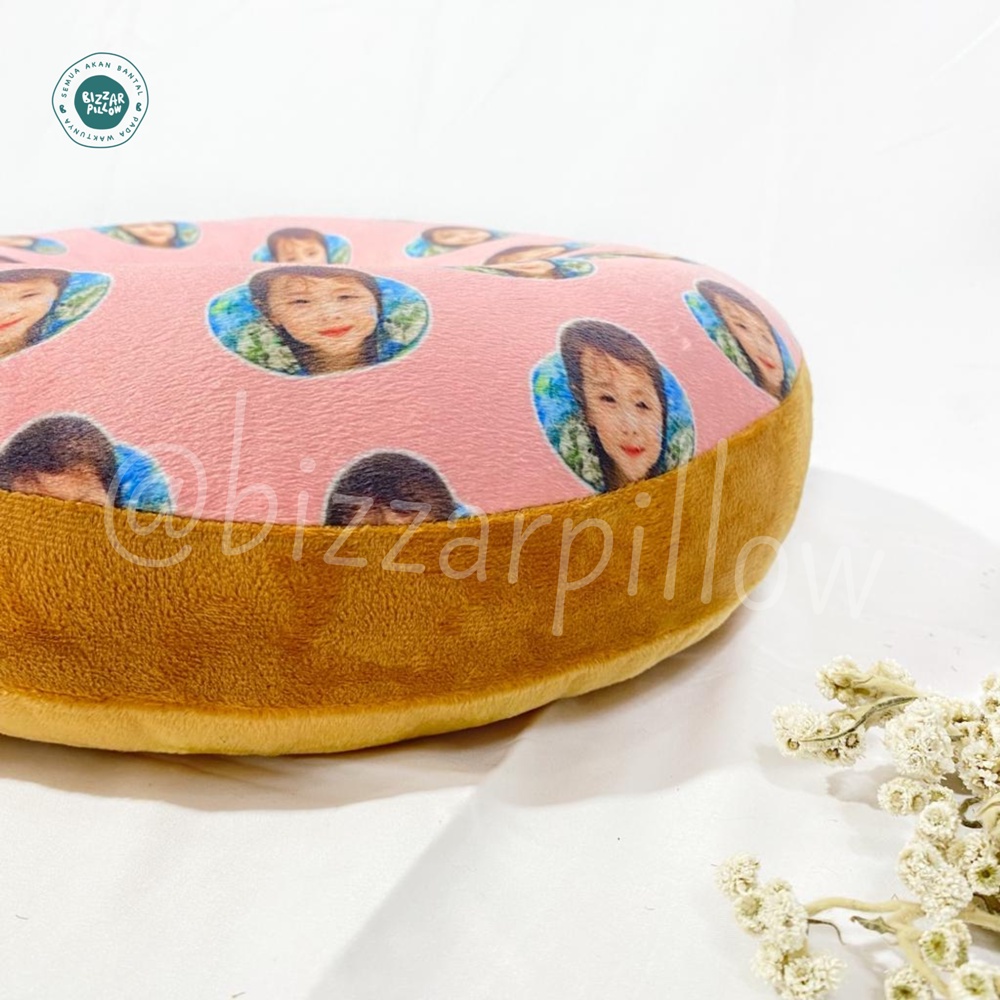 Bizzarpillow Bantal Sofa Donat Custom Foto BZ361