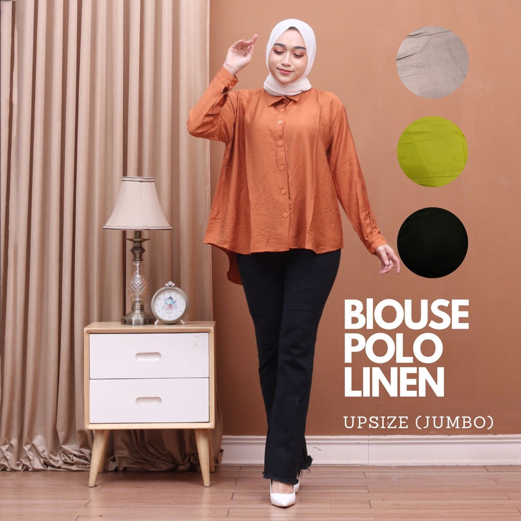 Atasan kemeja wanita oversize kekinian // Blouse kemeja