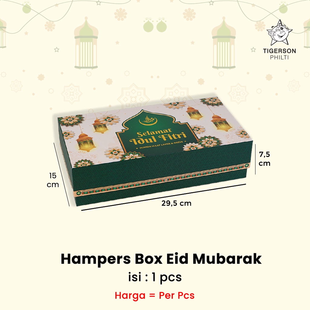 

Hampers Box Eid Mubarak/Hampers Packaging/Hard Box Eid Mubarak