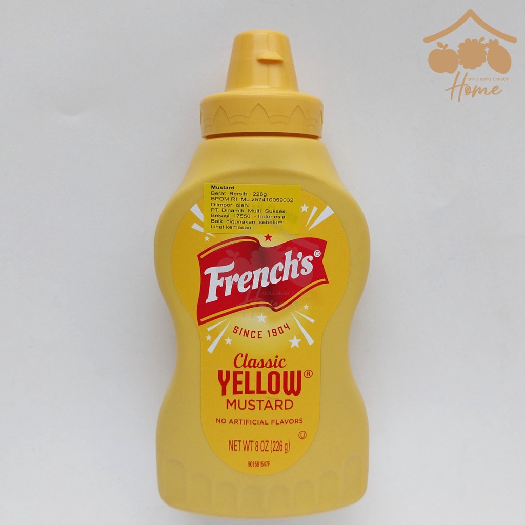 

French's Squeeze american favorite mustard classic yellow 226 gr 8 oz