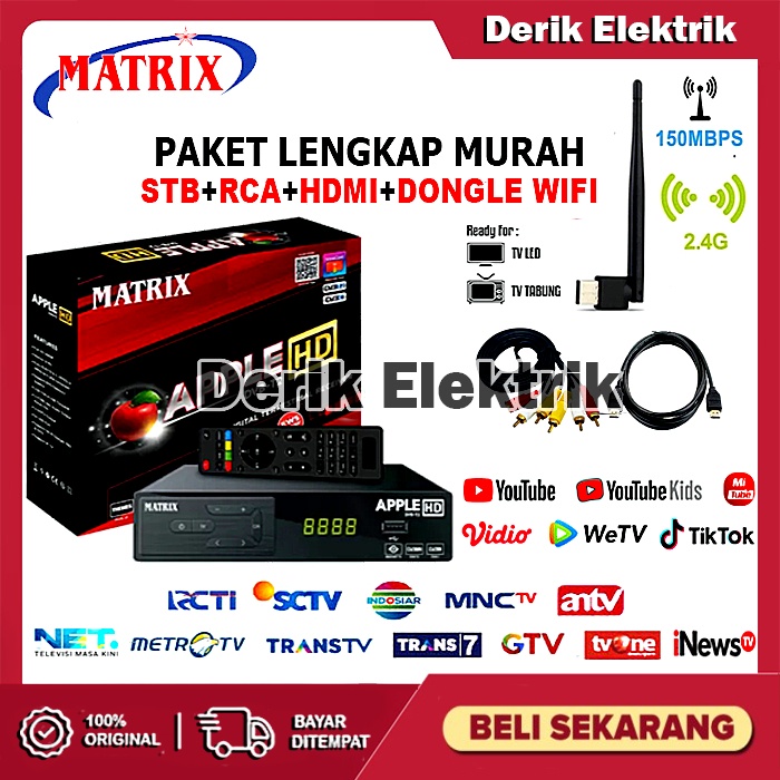 SET TOP BOX TV DIGITAL / STB TV DIGITAL / STB MATRIX / STB SANEX / STB WELHOME / SET BOX TV DIGITAL / STB MATRIX APPLE DVBT2 / STB MATRIX APPLE MERAH / SETOP BOX TV DIGITAL / SET TOP BOX TV TABUNG