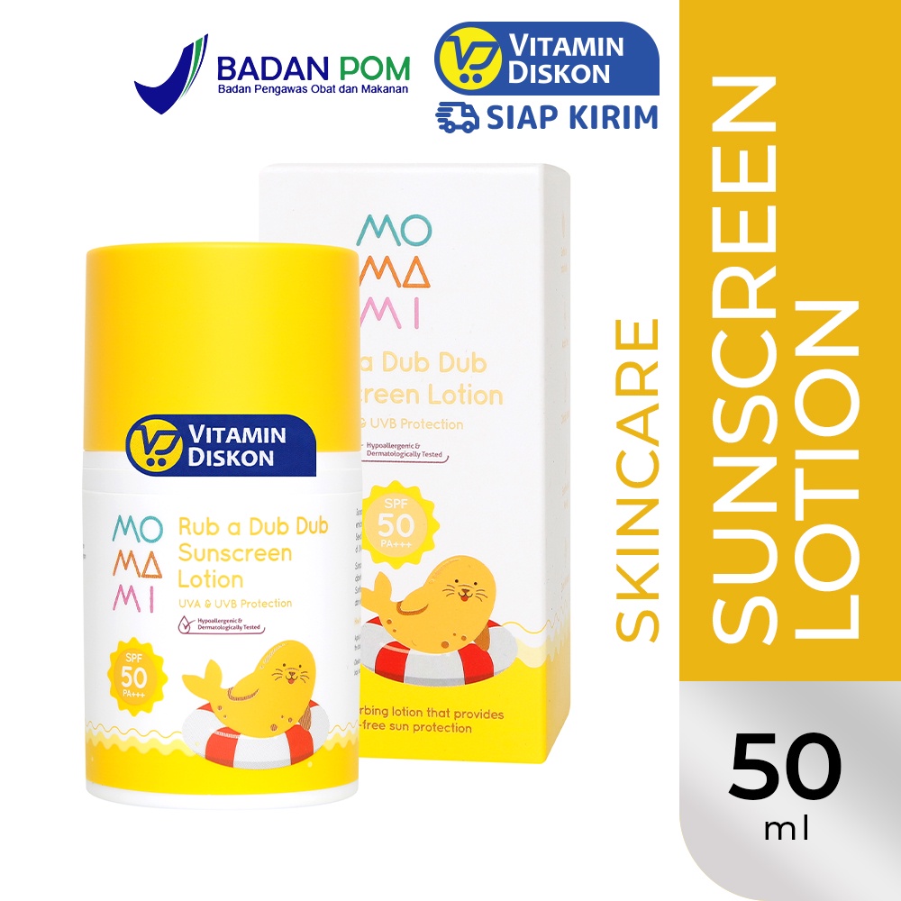 MOMAMI RUB A DUB DUB SUNSCREEN LOTION 50ML | Sunscreen Bayi SPF 50 PA+++
