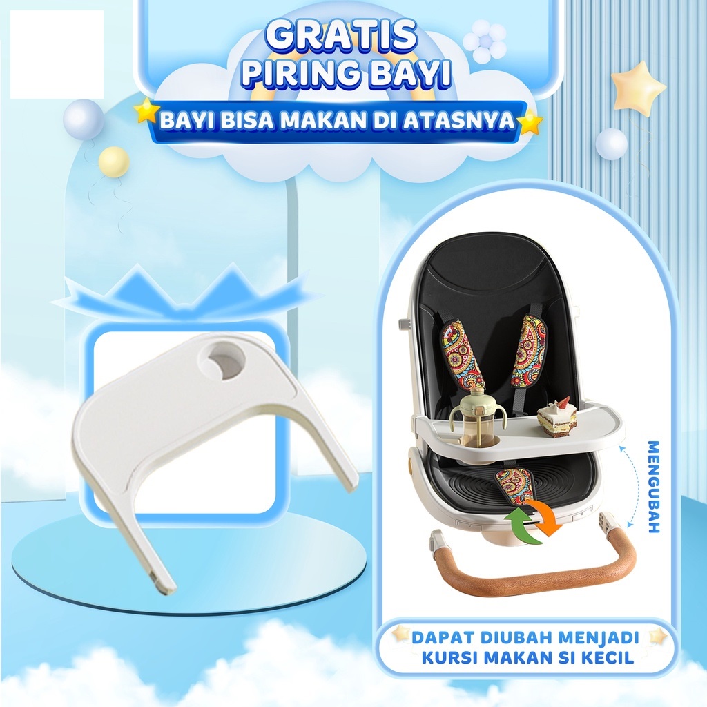 SUPER STROLLER VBABY-LX300 FOR NEW BORN//Kereta Dorong Bayi dan Balita Terbaik//Gratis Tray Makan/ Meja Makan bayi dan Balita