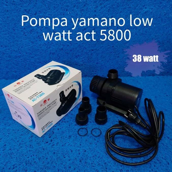 pompa air kolam hidroponik yamano low watt act 5800 38 watt