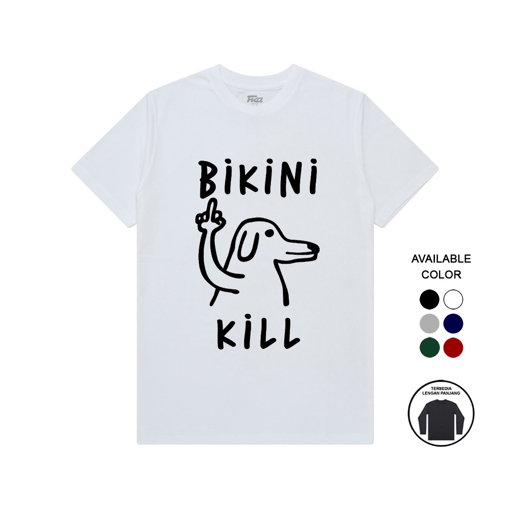 Kaos Band Bikini Kill Baju Distro Musik Rock Pria Dan Wanita Premium