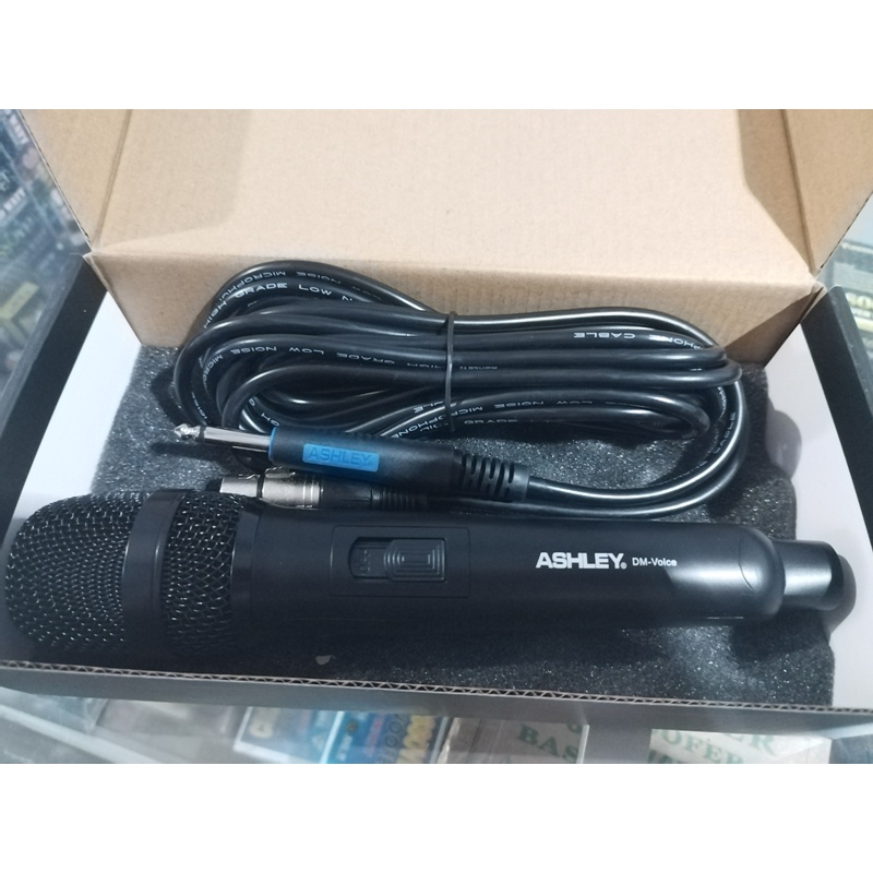 Microphone MIC Cable KARAOKE PROFESIONAL mic ASHLEY DM-Voice ORIGINAL