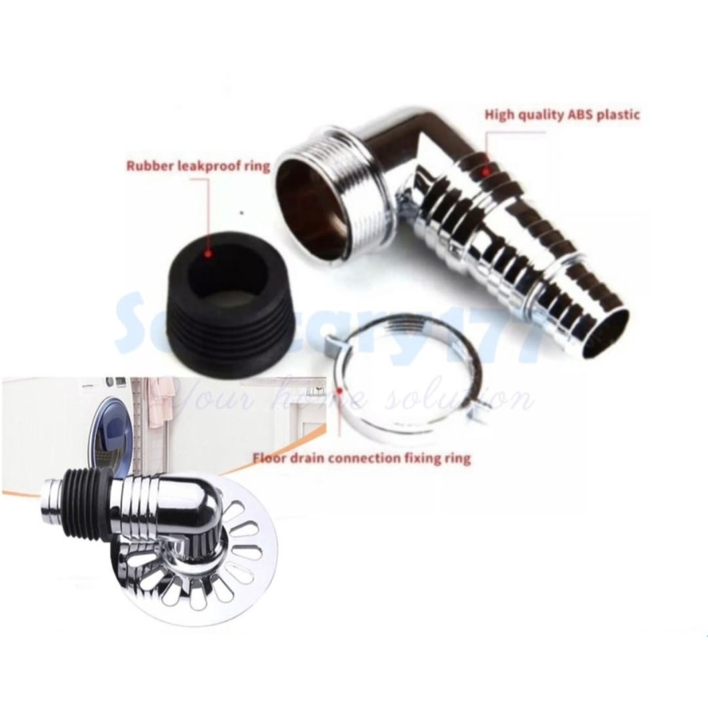 Saringan Got + Konektor Kepala Pipa Selang Mesin Cuci SG79 Floor Drain Drainer Set Head Connector Washer Pipe