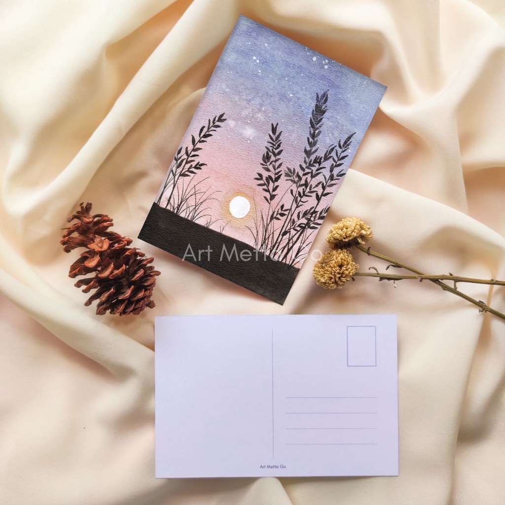 

Sunrise Postcard | Aesthetic Sunset Postcard | Kartu Pos Pemandangan | Landscape Postcard | Kartu Pos Matahari Terbit | Kartu Pos Matahari Terbenam | Kartu Pos Cat Air | Wall Art | Wall Decoration | Designed by Art Metta Go