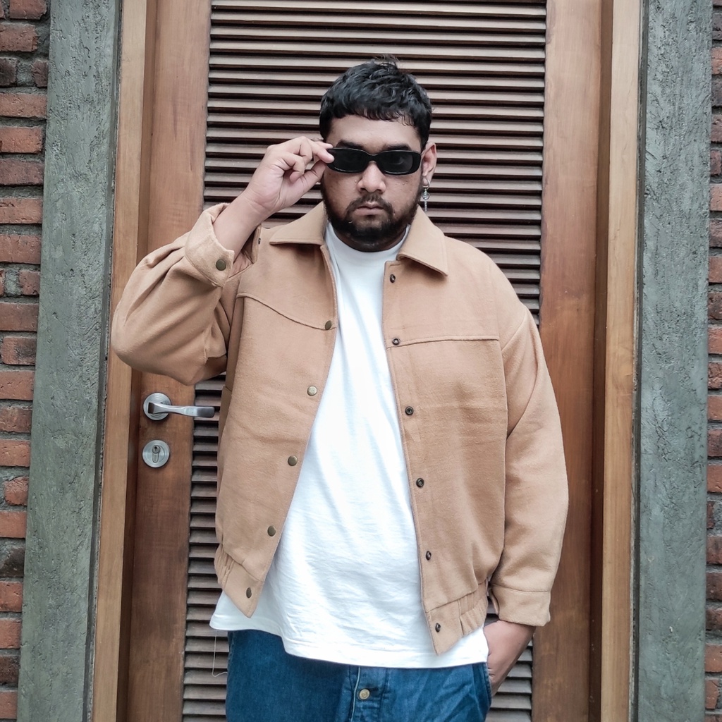 Jaket vintage celana kaos varsity sukajan hoodie crewneck second Work Jacket Wool Khaki like Carhart