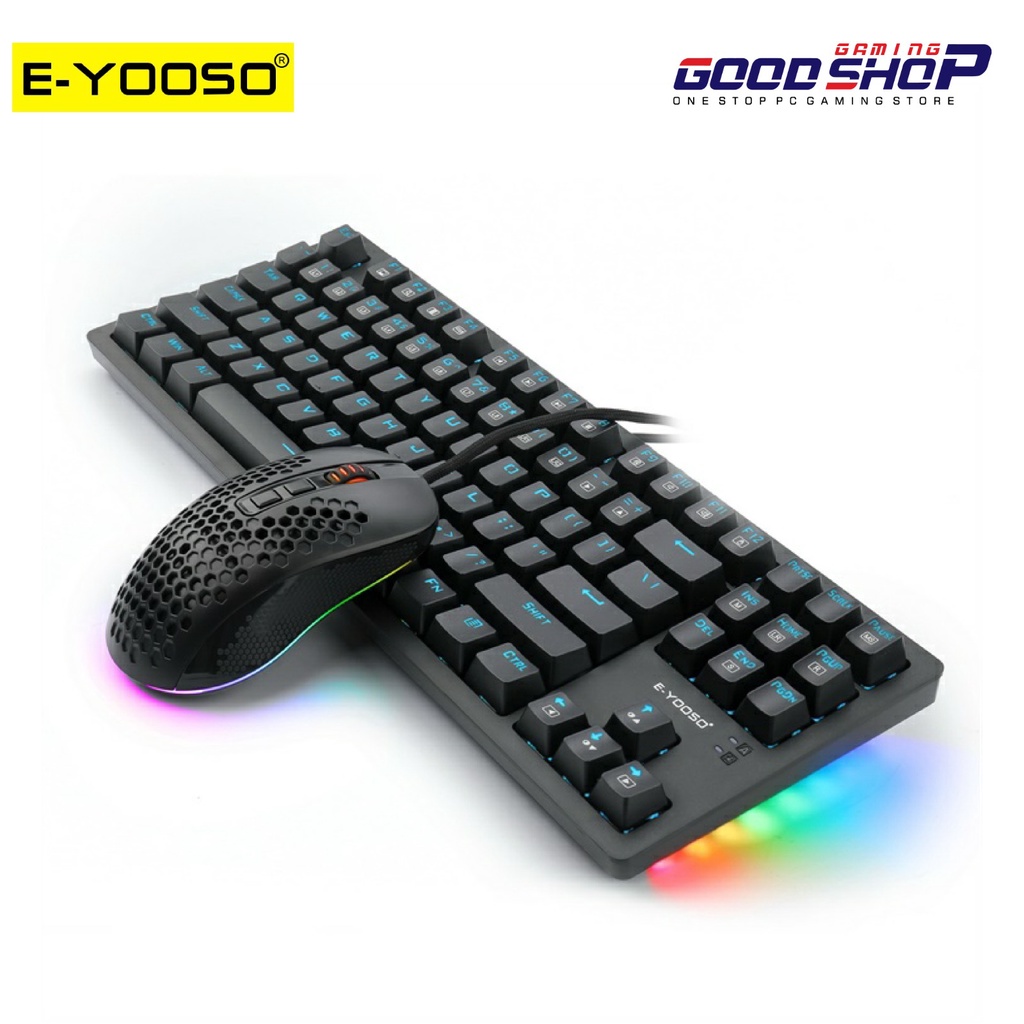 E-YOOSO GAMING KEYBOARD MOUSE RGB SIDE LIGHT - Z-737