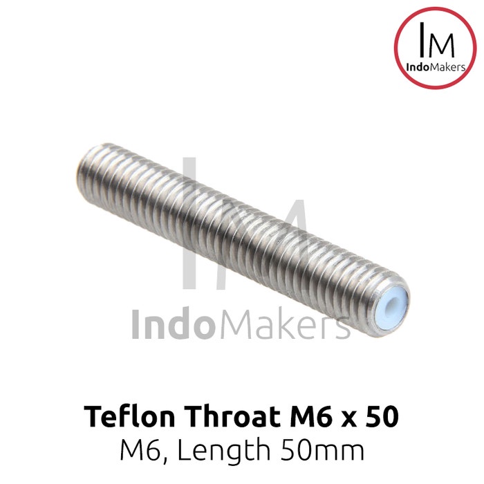 [Color] Mk8 3D Printer Teflon Nozzle Throat M6 X 50Mm For 1.75 Filament [Sd47F0]