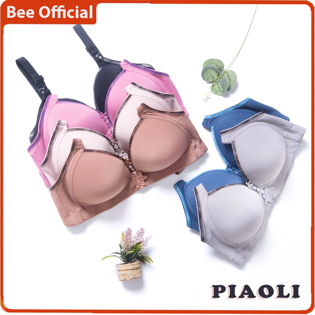 BEE - Bra Bh Piaoli Cup Jumbo Pakaian Dalam Wanita Tanpa Kawat PL023