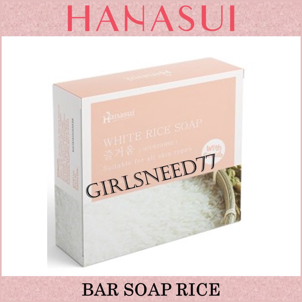 Hanasui Rice Soap Original BPOM Girlsneed77 Sabun Beras Hanasui Asli