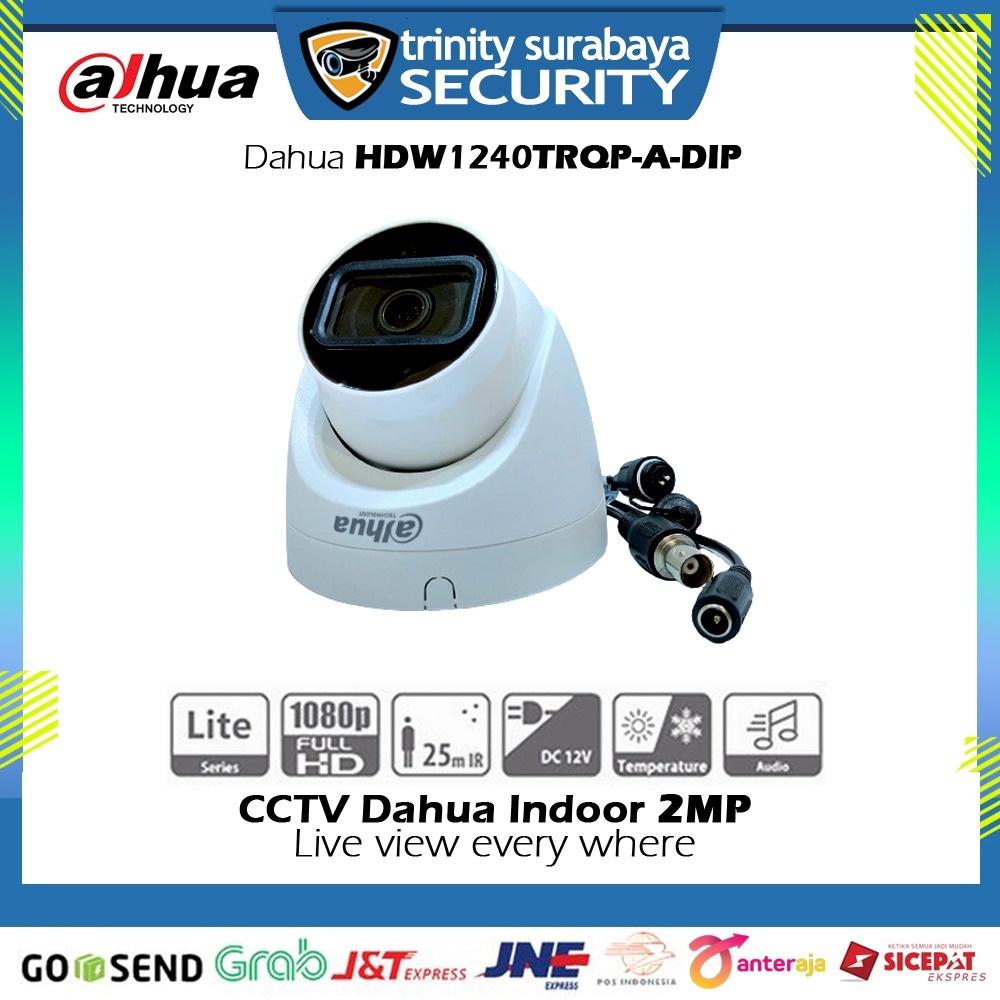 CCTV DAHUA 2MP HAC-HDW1240TRQP-A-DIP AUDIO