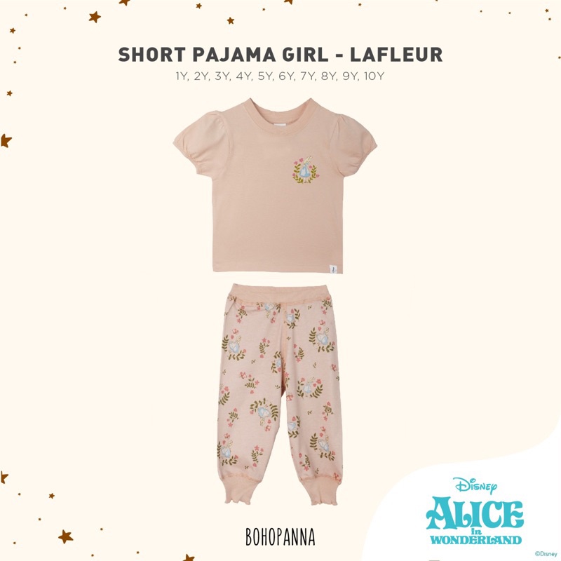 Bohopanna Short Pajama Girl - Alice in Wonderland