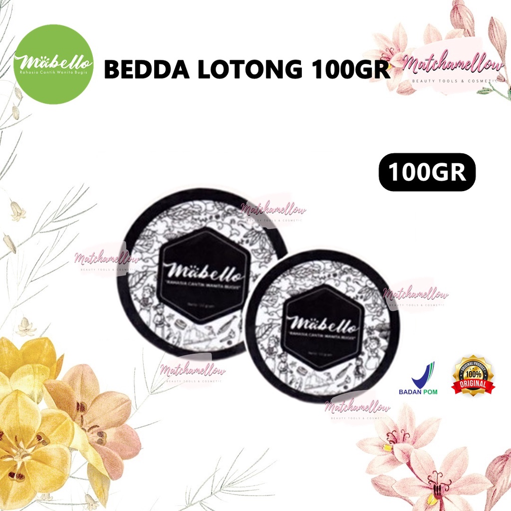 ❄️MATCHA❄️ MABELLO BEDDA LOTONG 100GR - LULUR BADAN MABELLO LULUR HITAM 100GR BPOM