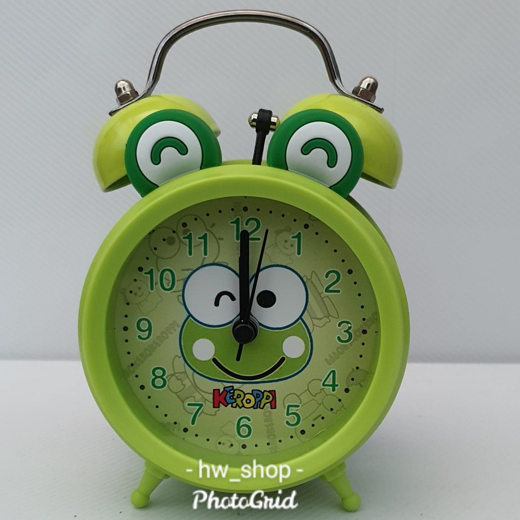 Jam Beker kring Keropi . Jam beker Karakter Doraemon . Jam meja jam Alarm