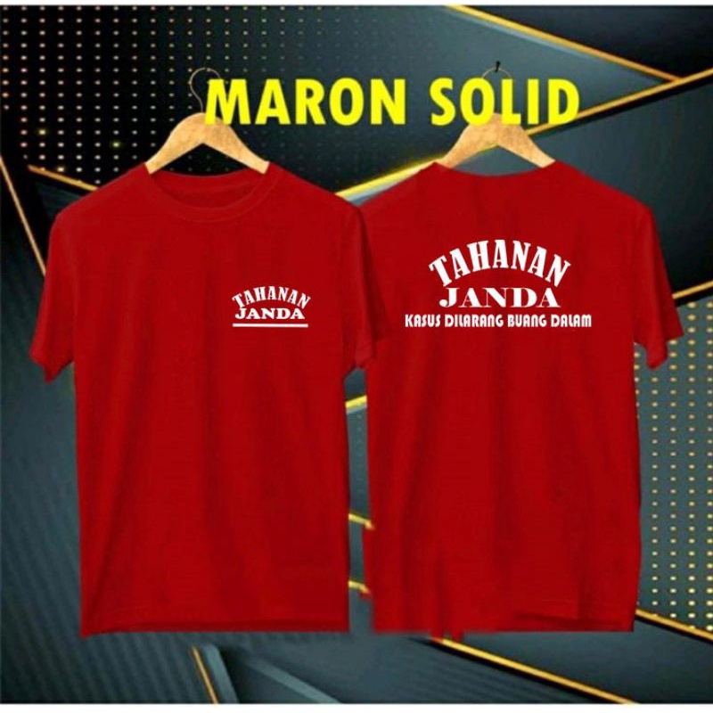 Mgs - Baju Oblong Wanita Pria Dewasa Motif Terbaru TAHANAN JANDA / kaos keren sablon DTF / baju
