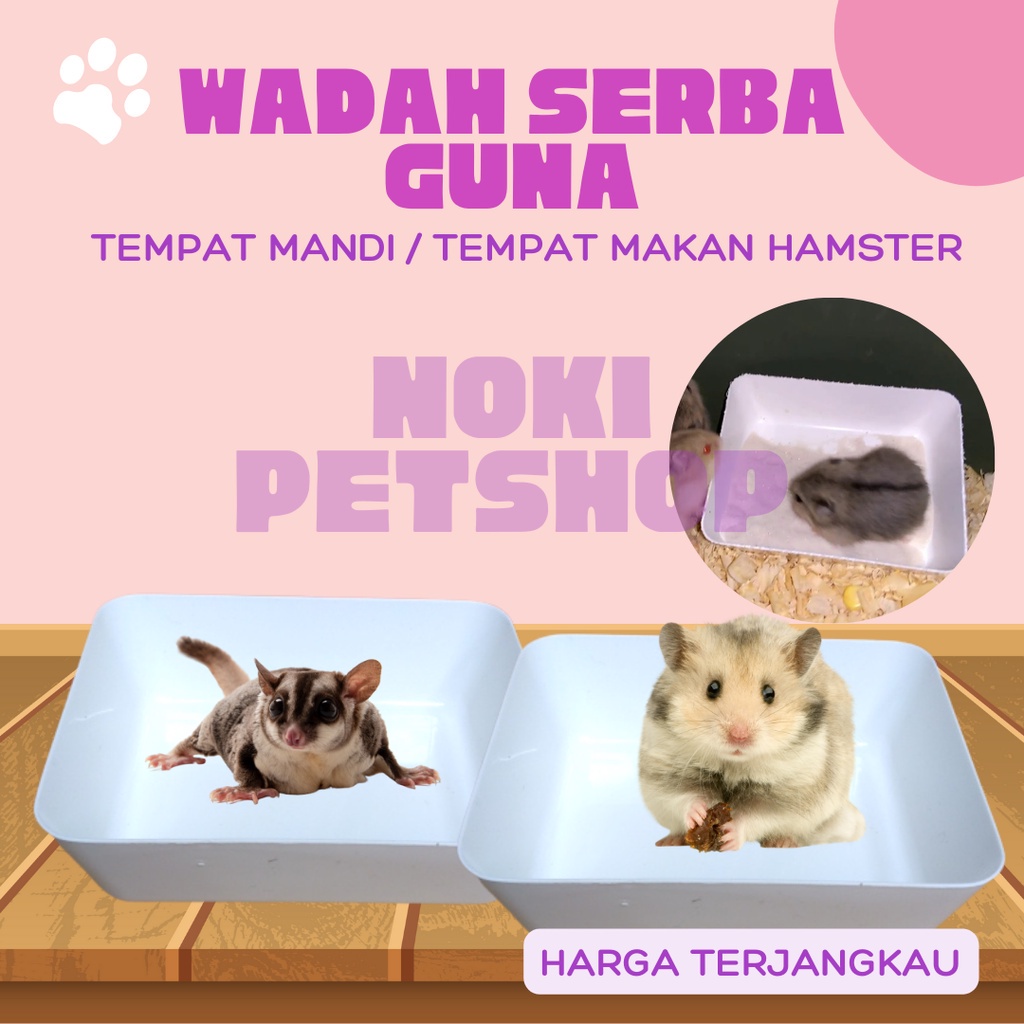 [BISA COD] TEMPAT MAKAN HAMSTER/TEMPAT MANDI MULTIFUNGSI | HAMSTER - GERBIL