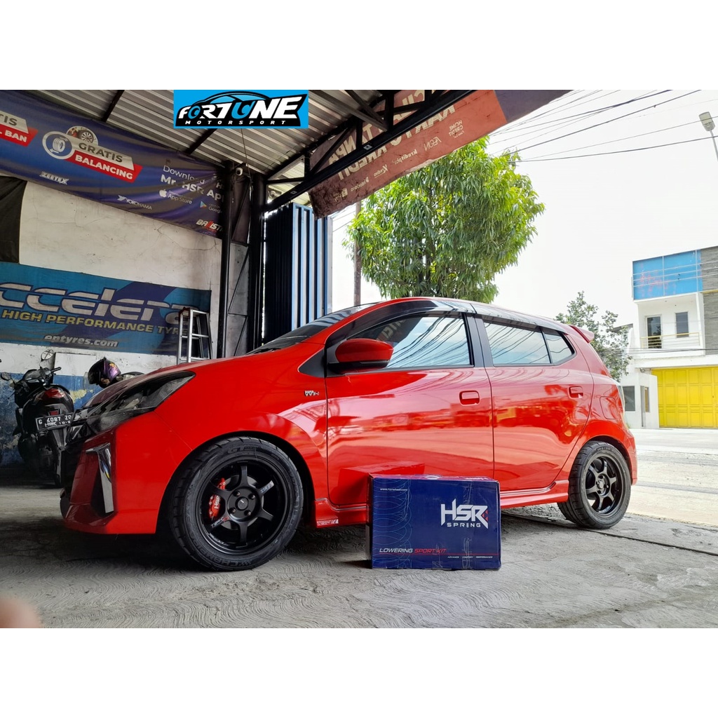 TOYOTA AGYA x LOWERING KIT HSR RED TOYOTA AGYA 2014-2022 PER CEPER