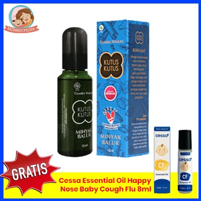 Minyak Balur Kutus Kutus Original Asli Bali Promo GRATIS Cessa Biru Happy Nose cough n flu