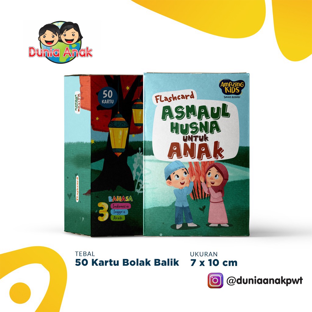 

Flashcard Amazing Card Asmaul Husna Untuk Balita