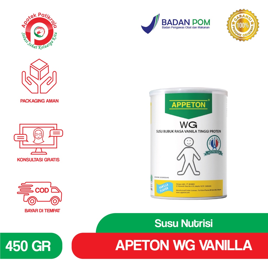 APPETON WG APPETON WEIGH GAIN ADULT DEWASA SUSU TINGGI PROTEIN