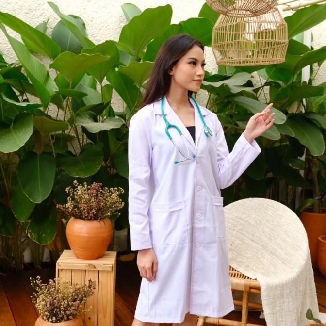 DISKON JAS LAB JAZ DOKTER SERAGAM MEDIS KUALITAS PREMIUM PANJANG PENDEK S-XXL MURAH