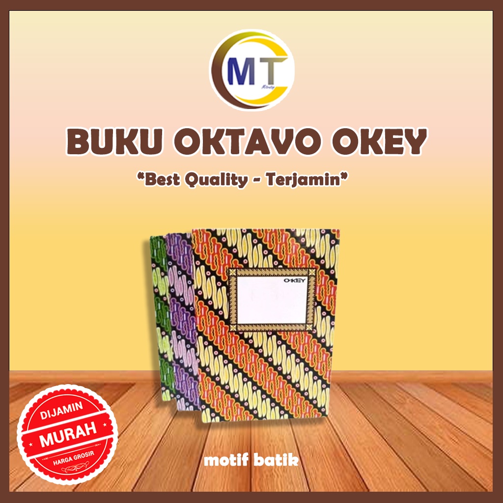 

Buku Oktavo Okey 100 lembar Buku Kecil Motif Batik Random