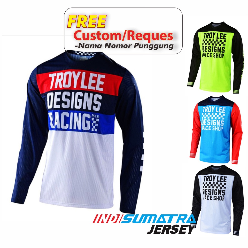 JERSEY Design TroyLee Sepeda MTB Goes Dewasa Anak Mountain Bike Downhill BMX Lengan Panjang