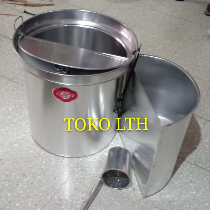 Terlaris Tong Mie Ayam Baso Sekat Lepas 35 Cm Alumunium / Dandang Buleng Panci