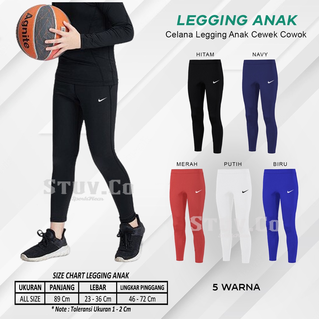 LEGGING ANAK LONGPANTS BASELAYER OLAHRAGA