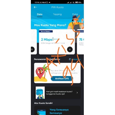 Kartu By.u Unlimited Support 2Mbps