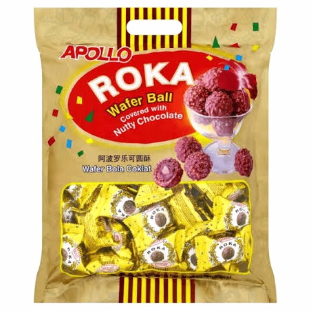 

Snack Roka Wafer Cokelat Choco Ball Refill 70pcs 420gr Snack Ramadhan