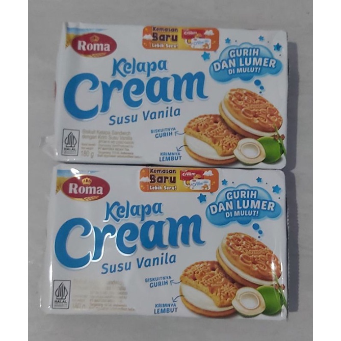 

Roma Biskuit Kelapa Cream Susu Vanila 180g