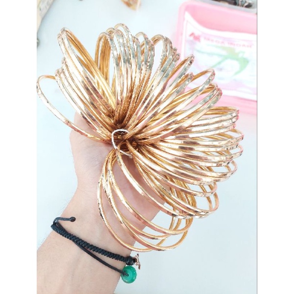 Gelang Keroncong Polos/ mas asli kadar 6k