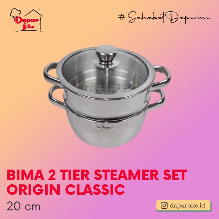 Terlaris Bima 2 Tier Steamer Set 20 Cm Origin Classic