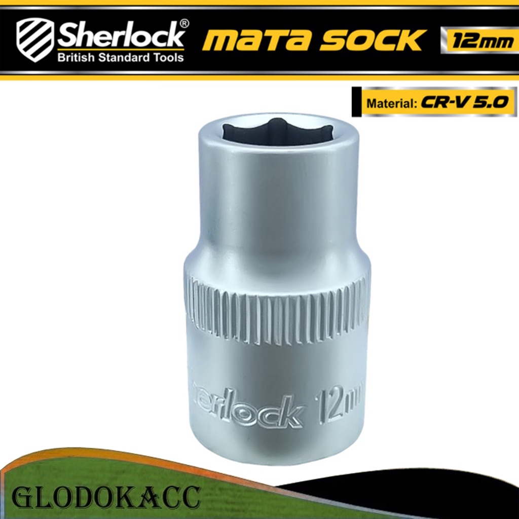 Kunci Shock 12 mm 6 PT / Sherlock Mata Sok/Sock 1/2 inch