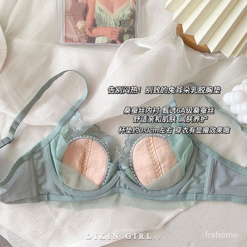 Bra set lingerie sexy Tanpa Busa Pakaian dalam renda untuk wanita