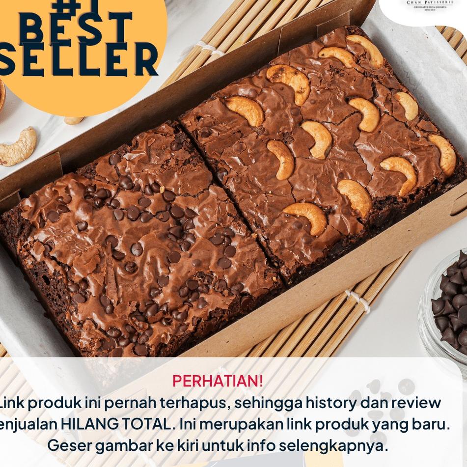 

➯ [READY] Brownies Fudgy Dark Chocolate Setengah Loyang | 20x10cm ♟