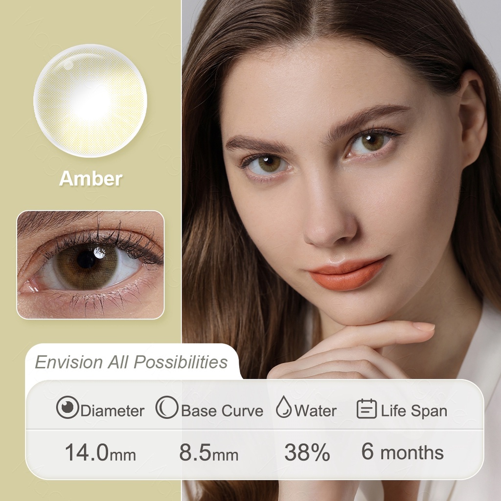 （COD）1 pasang lensa kontak warna diameter 14MM softlens softlens mata softlens mata korea