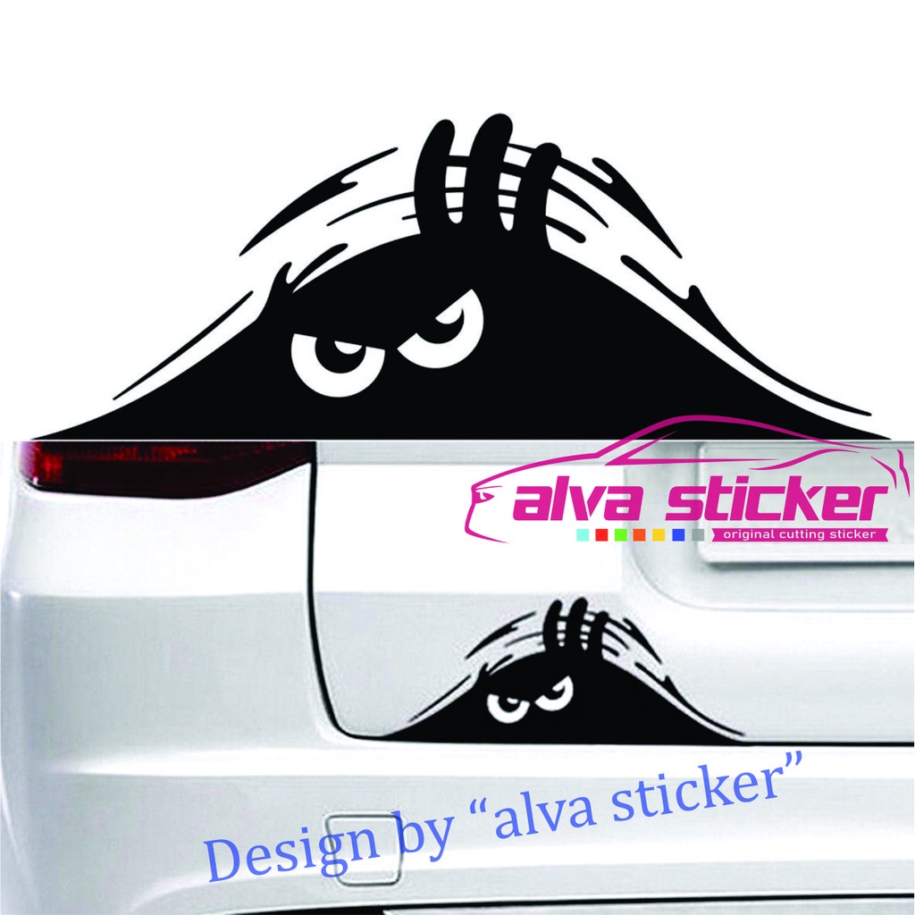 sticker ngintip jdm style stiker ngintip marah terbaru